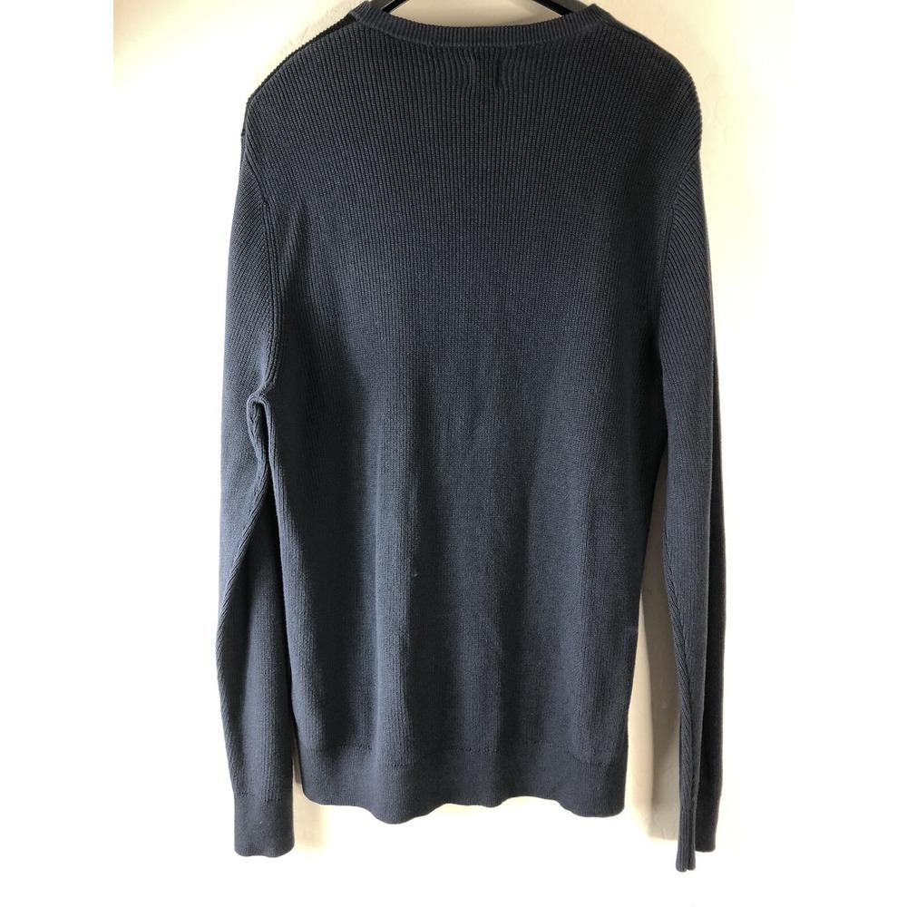 14th & Union Mens XL Geometric ColorBlock Sweater Blue Black Gray - Picture 2 of 4